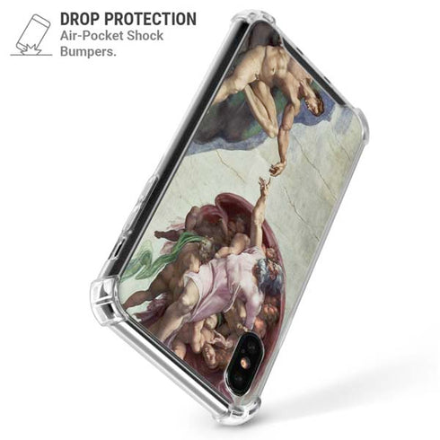 Creation of Adam by Michelangelo iPhone XS Max Clear Case